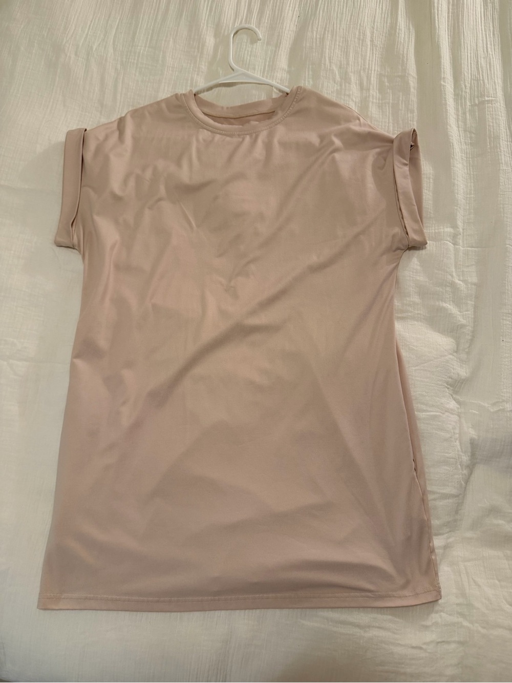 Tshirt Dress in Soft Pink/Mauve
